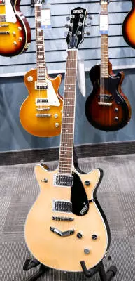 Store Special Product - Gretsch Guitars - G5222 Electromatic Double Jet BT with V-Stoptail, Laurel Fingerboard - Aged Natural